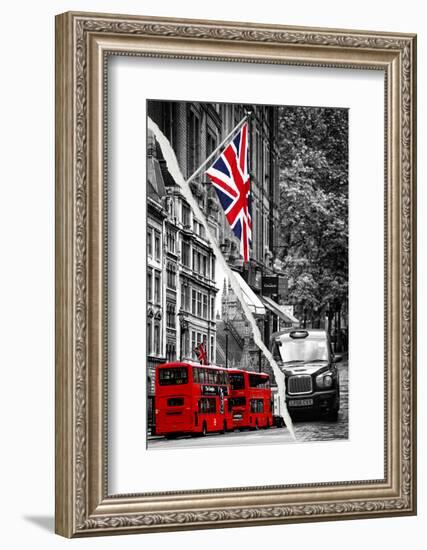 Dual Torn Posters Series - London-Philippe Hugonnard-Framed Photographic Print