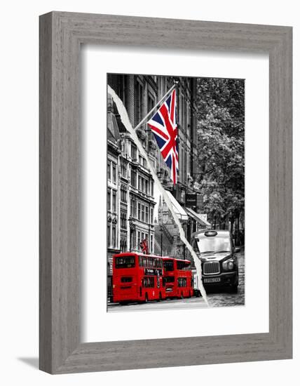 Dual Torn Posters Series - London-Philippe Hugonnard-Framed Photographic Print