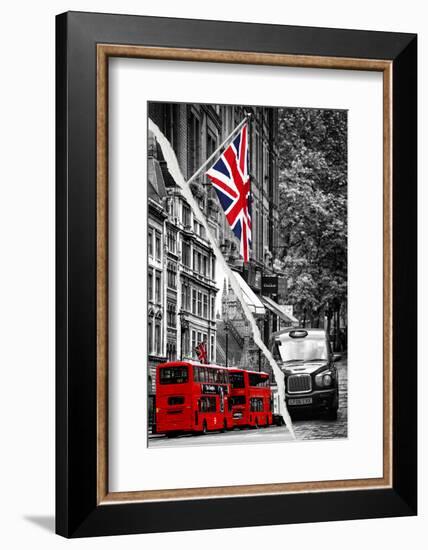 Dual Torn Posters Series - London-Philippe Hugonnard-Framed Photographic Print