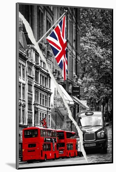 Dual Torn Posters Series - London-Philippe Hugonnard-Mounted Photographic Print