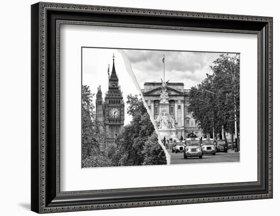 Dual Torn Posters Series - London-Philippe Hugonnard-Framed Photographic Print