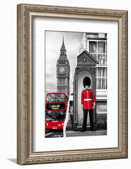 Dual Torn Posters Series - London-Philippe Hugonnard-Framed Photographic Print