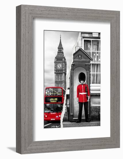 Dual Torn Posters Series - London-Philippe Hugonnard-Framed Photographic Print