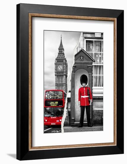 Dual Torn Posters Series - London-Philippe Hugonnard-Framed Photographic Print