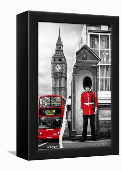 Dual Torn Posters Series - London-Philippe Hugonnard-Framed Premier Image Canvas