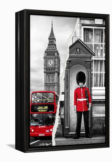 Dual Torn Posters Series - London-Philippe Hugonnard-Framed Premier Image Canvas