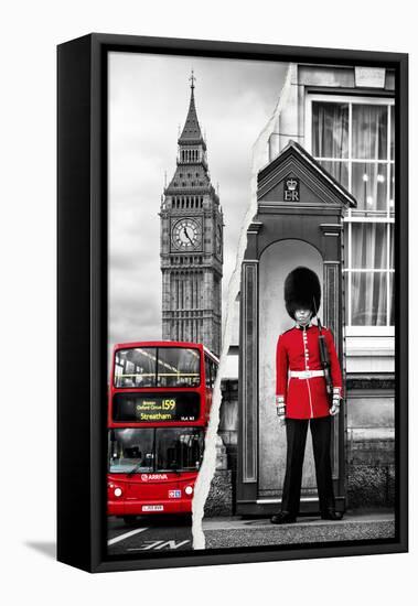 Dual Torn Posters Series - London-Philippe Hugonnard-Framed Premier Image Canvas