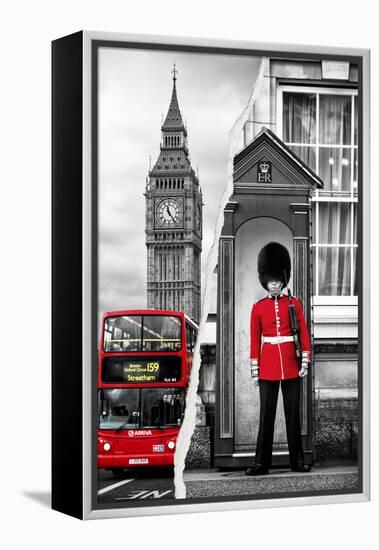 Dual Torn Posters Series - London-Philippe Hugonnard-Framed Premier Image Canvas