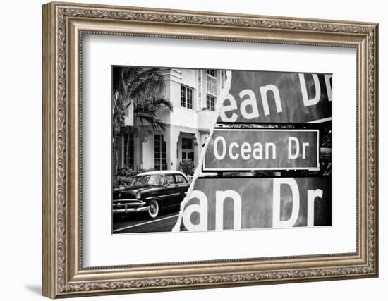 Dual Torn Posters Series - Miami-Philippe Hugonnard-Framed Photographic Print