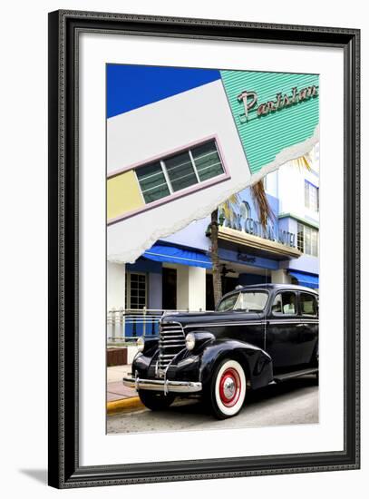 Dual Torn Posters Series - Miami-Philippe Hugonnard-Framed Photographic Print