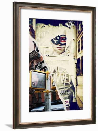 Dual Torn Posters Series - New York City-Philippe Hugonnard-Framed Photographic Print