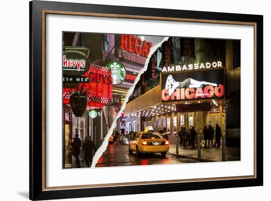 Dual Torn Posters Series - New York City-Philippe Hugonnard-Framed Photographic Print