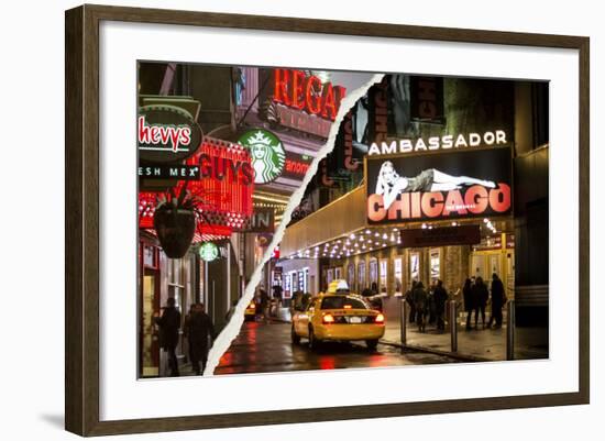 Dual Torn Posters Series - New York City-Philippe Hugonnard-Framed Photographic Print