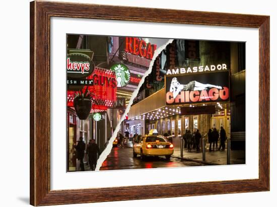 Dual Torn Posters Series - New York City-Philippe Hugonnard-Framed Photographic Print