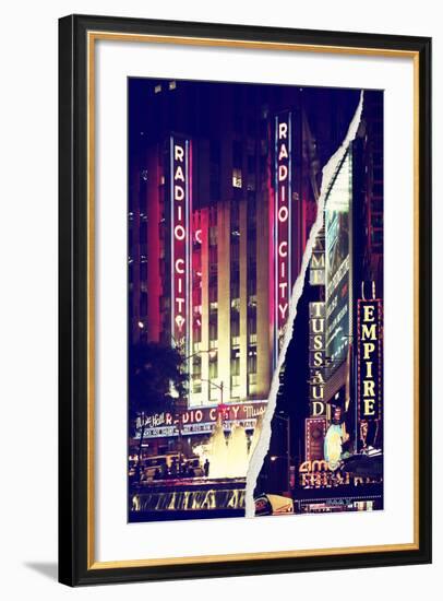 Dual Torn Posters Series - New York City-Philippe Hugonnard-Framed Photographic Print