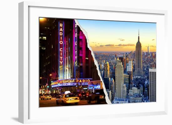 Dual Torn Posters Series - New York City-Philippe Hugonnard-Framed Photographic Print