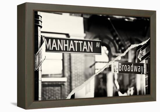 Dual Torn Posters Series - New York City-Philippe Hugonnard-Framed Premier Image Canvas