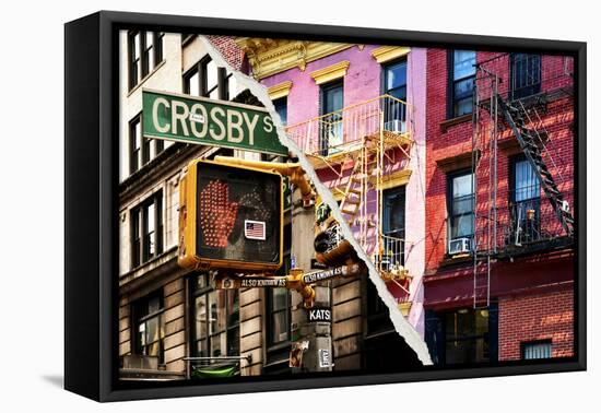 Dual Torn Posters Series - New York City-Philippe Hugonnard-Framed Premier Image Canvas