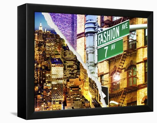 Dual Torn Posters Series - New York City-Philippe Hugonnard-Framed Premier Image Canvas