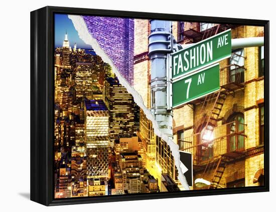 Dual Torn Posters Series - New York City-Philippe Hugonnard-Framed Premier Image Canvas