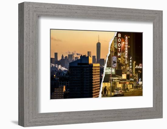 Dual Torn Posters Series - New York City-Philippe Hugonnard-Framed Photographic Print