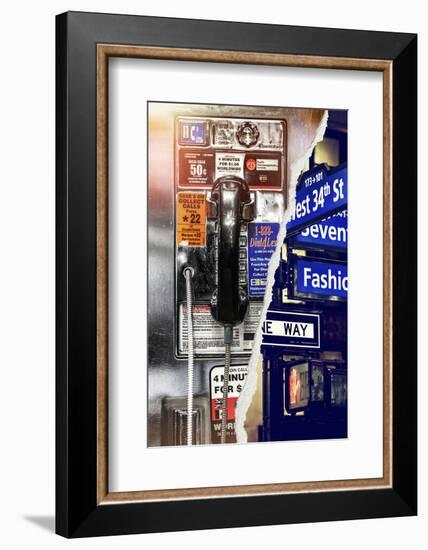 Dual Torn Posters Series - New York City-Philippe Hugonnard-Framed Photographic Print