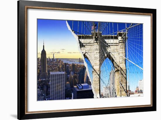 Dual Torn Posters Series - New York City-Philippe Hugonnard-Framed Photographic Print