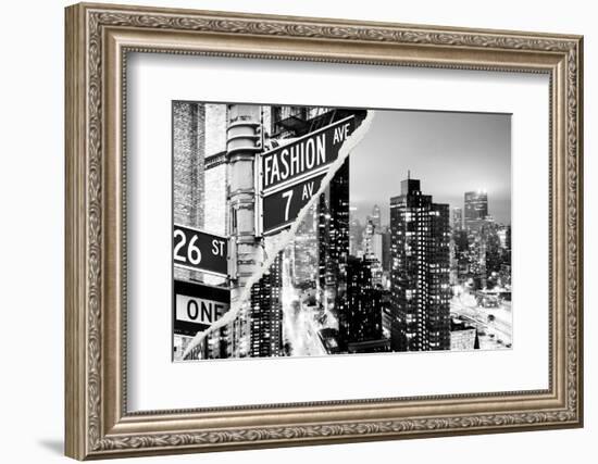 Dual Torn Posters Series - New York City-Philippe Hugonnard-Framed Photographic Print