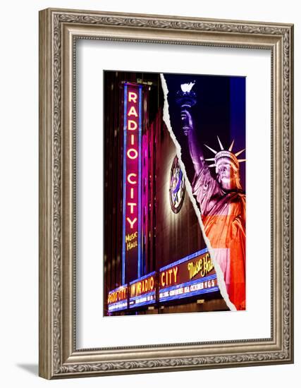 Dual Torn Posters Series - New York City-Philippe Hugonnard-Framed Photographic Print