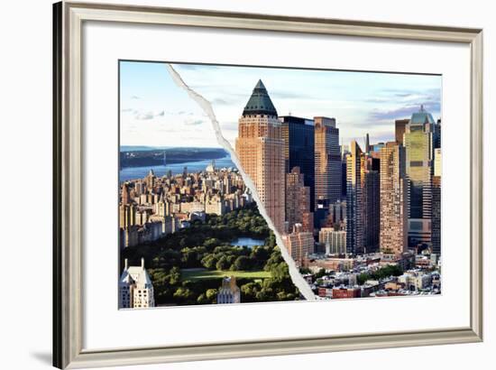 Dual Torn Posters Series - New York City-Philippe Hugonnard-Framed Photographic Print