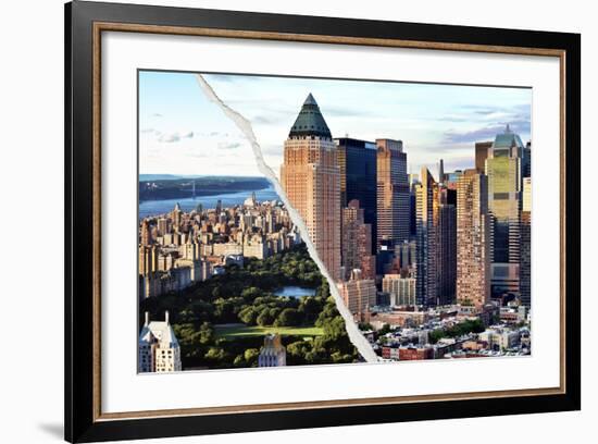 Dual Torn Posters Series - New York City-Philippe Hugonnard-Framed Photographic Print