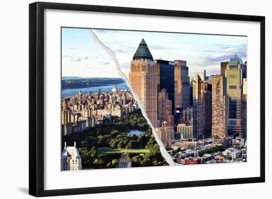 Dual Torn Posters Series - New York City-Philippe Hugonnard-Framed Photographic Print