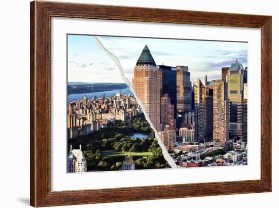 Dual Torn Posters Series - New York City-Philippe Hugonnard-Framed Photographic Print