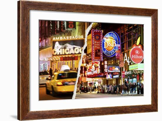 Dual Torn Posters Series - New York City-Philippe Hugonnard-Framed Photographic Print