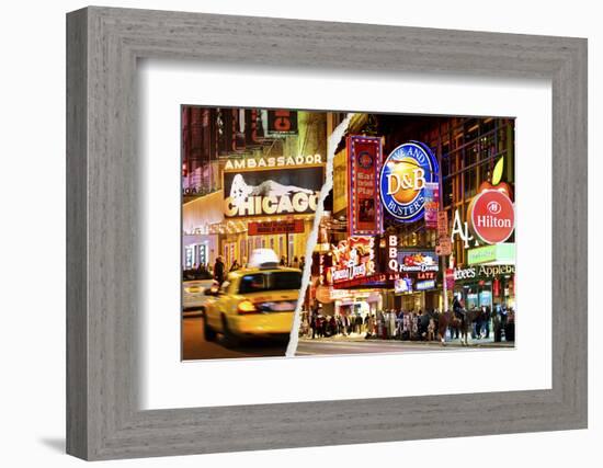 Dual Torn Posters Series - New York City-Philippe Hugonnard-Framed Photographic Print