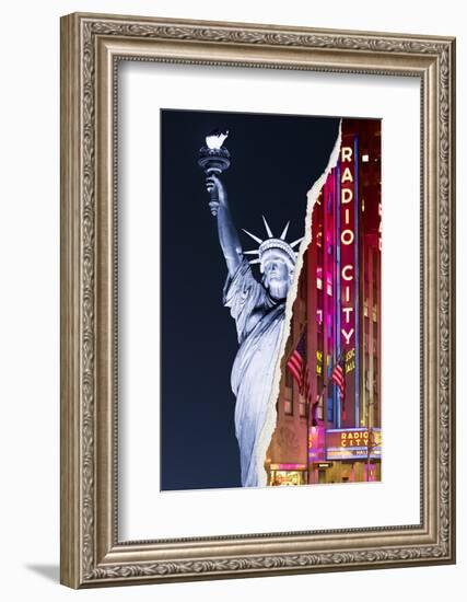 Dual Torn Posters Series - New York City-Philippe Hugonnard-Framed Photographic Print