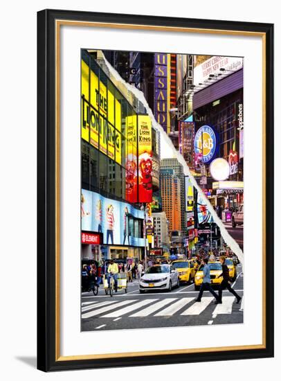 Dual Torn Posters Series - New York City-Philippe Hugonnard-Framed Photographic Print