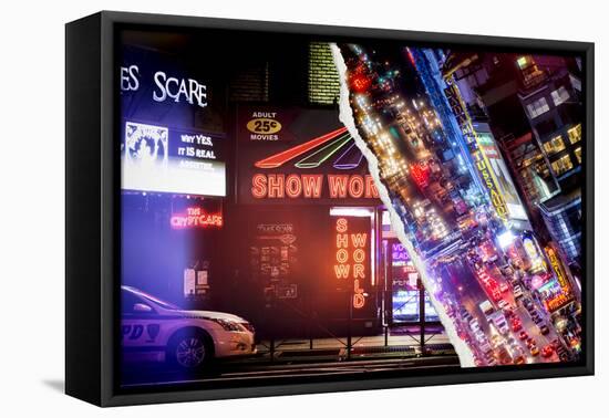 Dual Torn Posters Series - New York-Philippe Hugonnard-Framed Premier Image Canvas