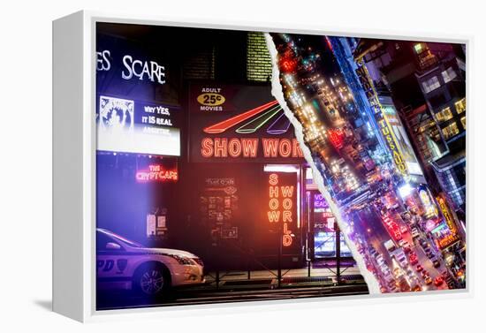 Dual Torn Posters Series - New York-Philippe Hugonnard-Framed Premier Image Canvas