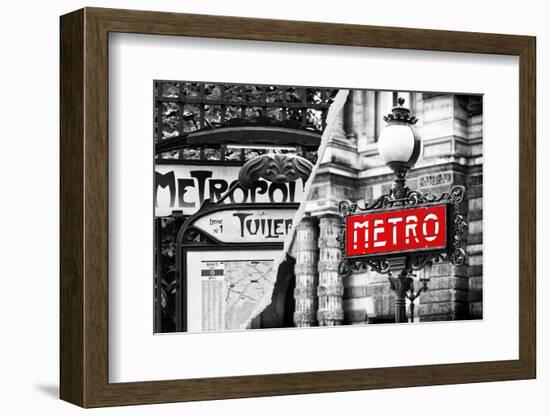 Dual Torn Posters Series - Paris - France-Philippe Hugonnard-Framed Photographic Print