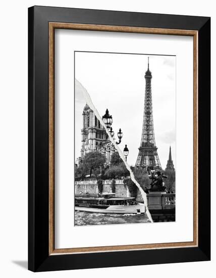 Dual Torn Posters Series - Paris - France-Philippe Hugonnard-Framed Photographic Print