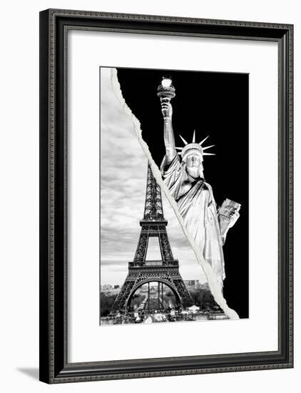 Dual Torn Posters Series - Paris - New York-Philippe Hugonnard-Framed Photographic Print