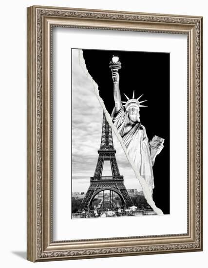 Dual Torn Posters Series - Paris - New York-Philippe Hugonnard-Framed Photographic Print