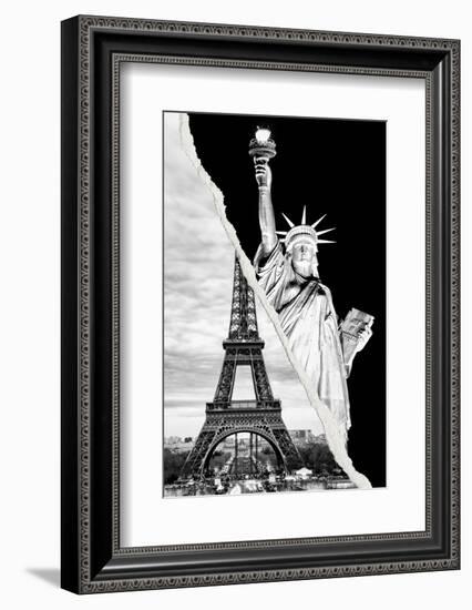 Dual Torn Posters Series - Paris - New York-Philippe Hugonnard-Framed Photographic Print