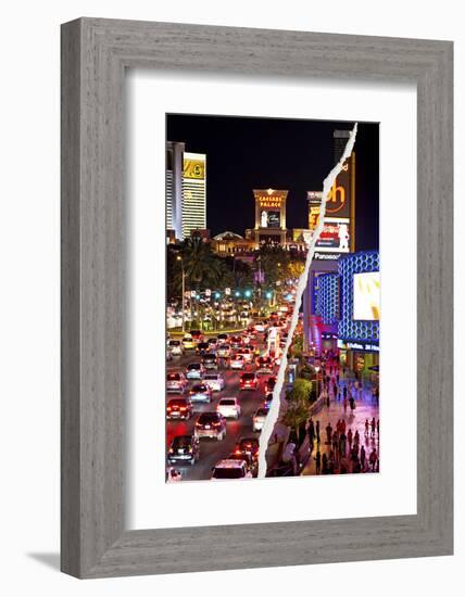 Dual Torn Posters Series - Vegas-Philippe Hugonnard-Framed Photographic Print