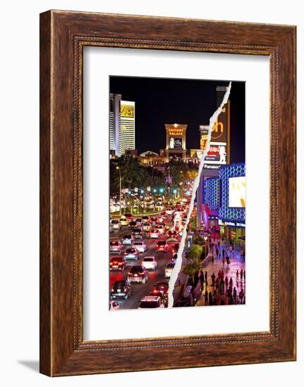 Dual Torn Posters Series - Vegas-Philippe Hugonnard-Framed Photographic Print