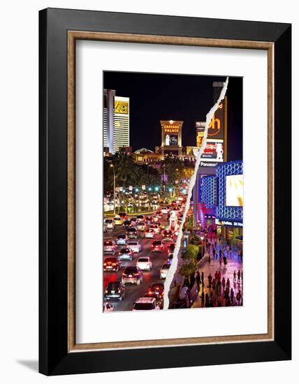 Dual Torn Posters Series - Vegas-Philippe Hugonnard-Framed Photographic Print