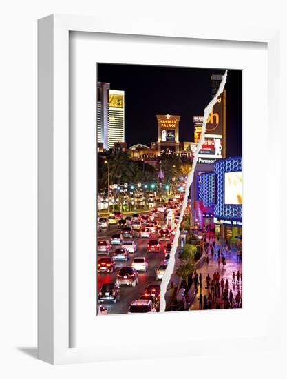 Dual Torn Posters Series - Vegas-Philippe Hugonnard-Framed Photographic Print