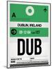 DUB Dublin Luggage Tag 1-NaxArt-Mounted Art Print