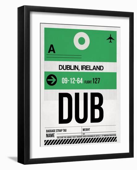 DUB Dublin Luggage Tag 1-NaxArt-Framed Premium Giclee Print